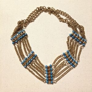 Turquoise and Gold Necklace